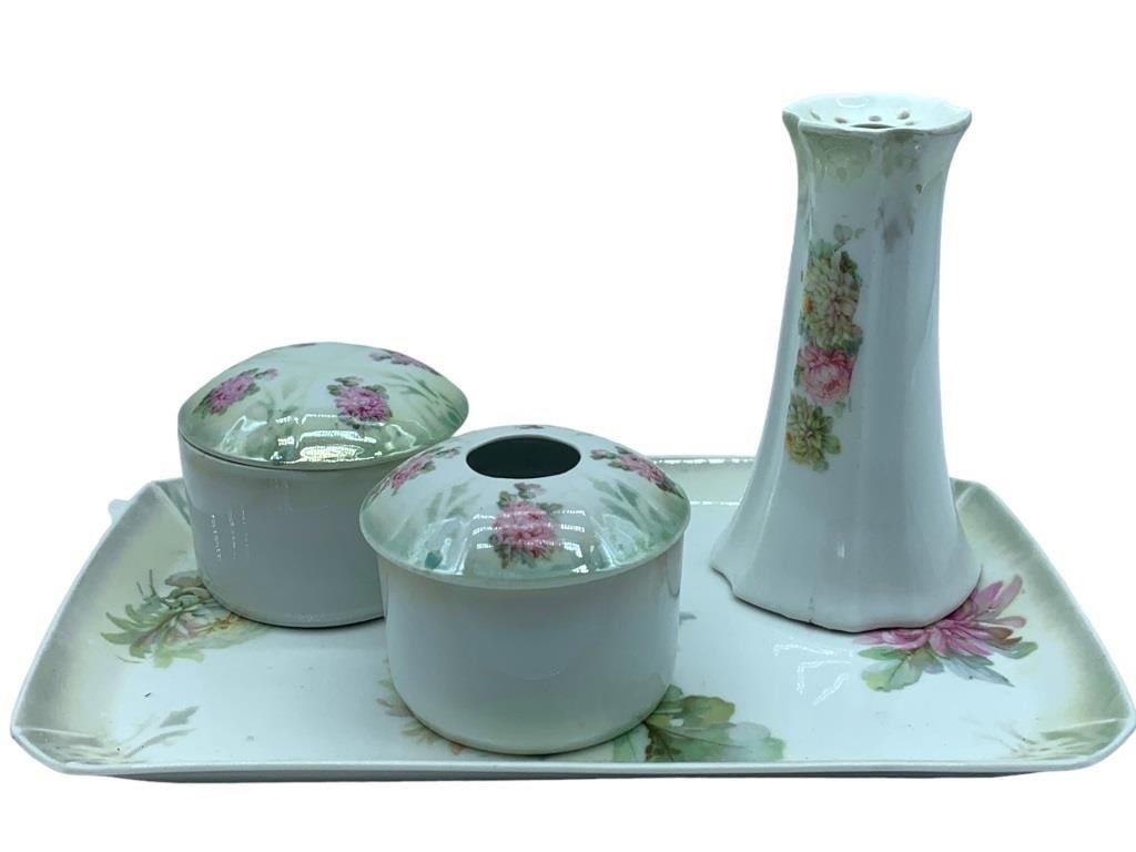ALTENBURG PORCELAIN CERAMIC VANITY SET (4) (1 of 2)