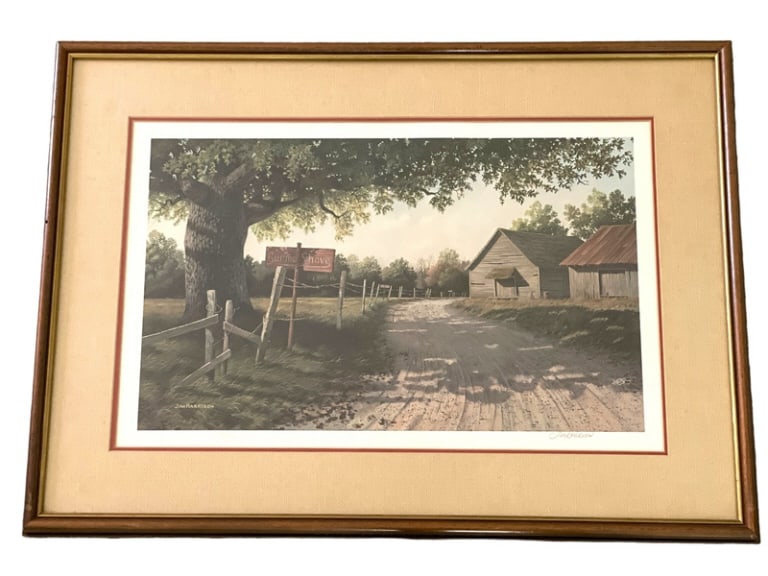 JIM HARRISON BURMA SHAVE PRINT 39" (1 of 5)