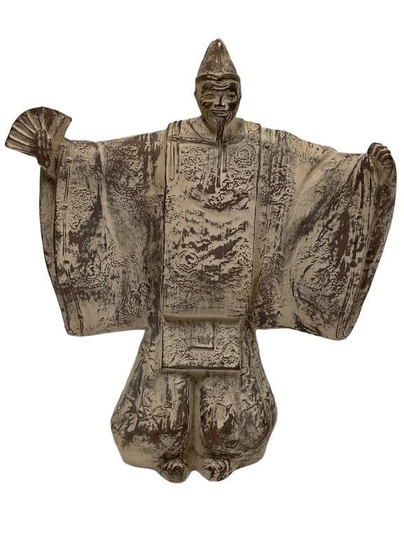 Austin Productions 1981 鋳造 能楽師 翁像 ブロンズ調 Austin Productions 1981 鋳造 能楽師 翁像 ブロンズ調