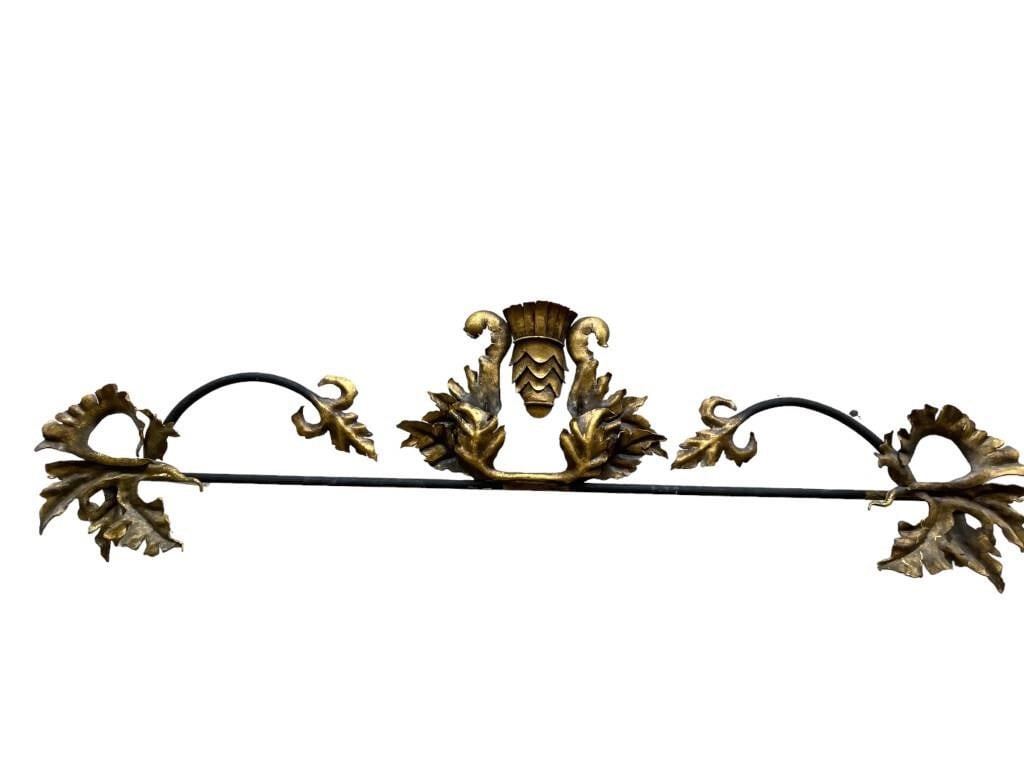 VINTAGE METAL ARCHITECTURAL ELEMENT FOR WINDOW 80" (1 of 3)