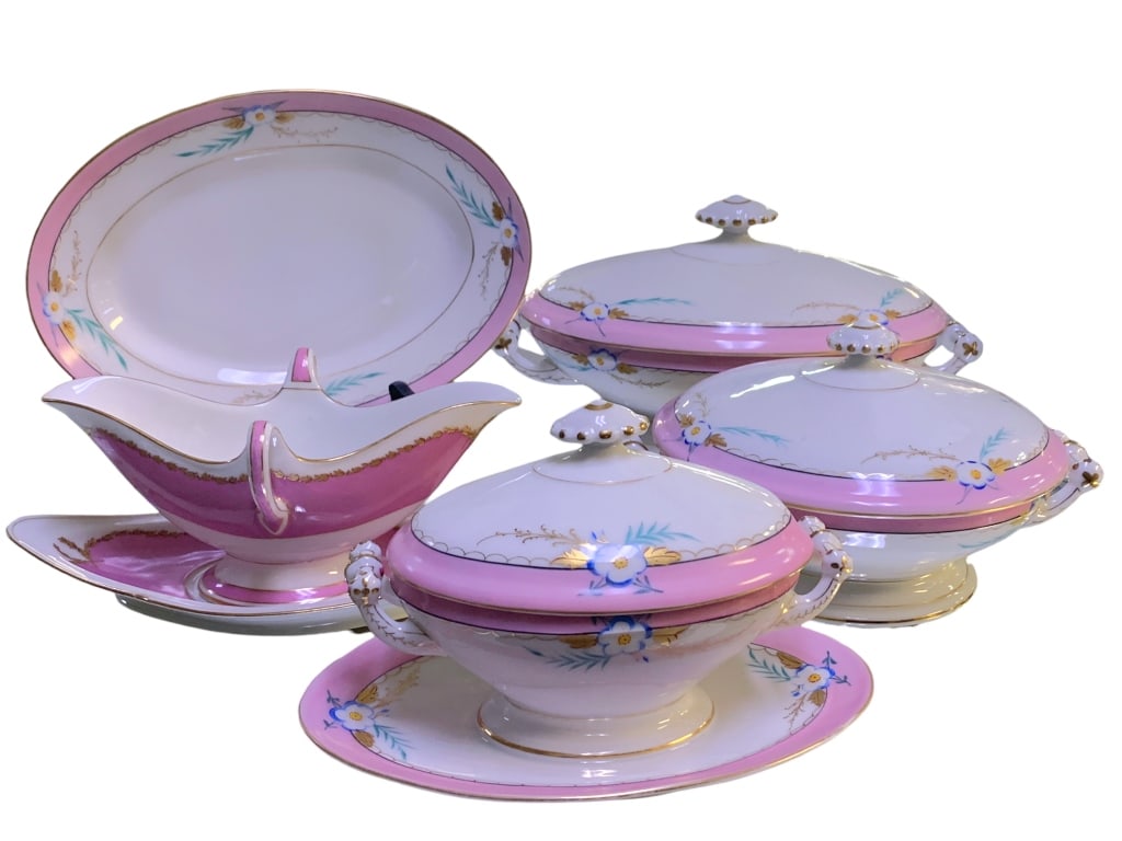 ROYAL DOULTON STYLE FINE CHINA SERVING PIECES (6) (1 of 3)