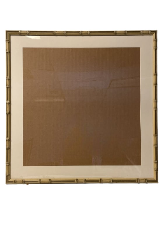 VINTAGE COASTAL BAMBOO STYLE FRAME 33" (1 of 2)