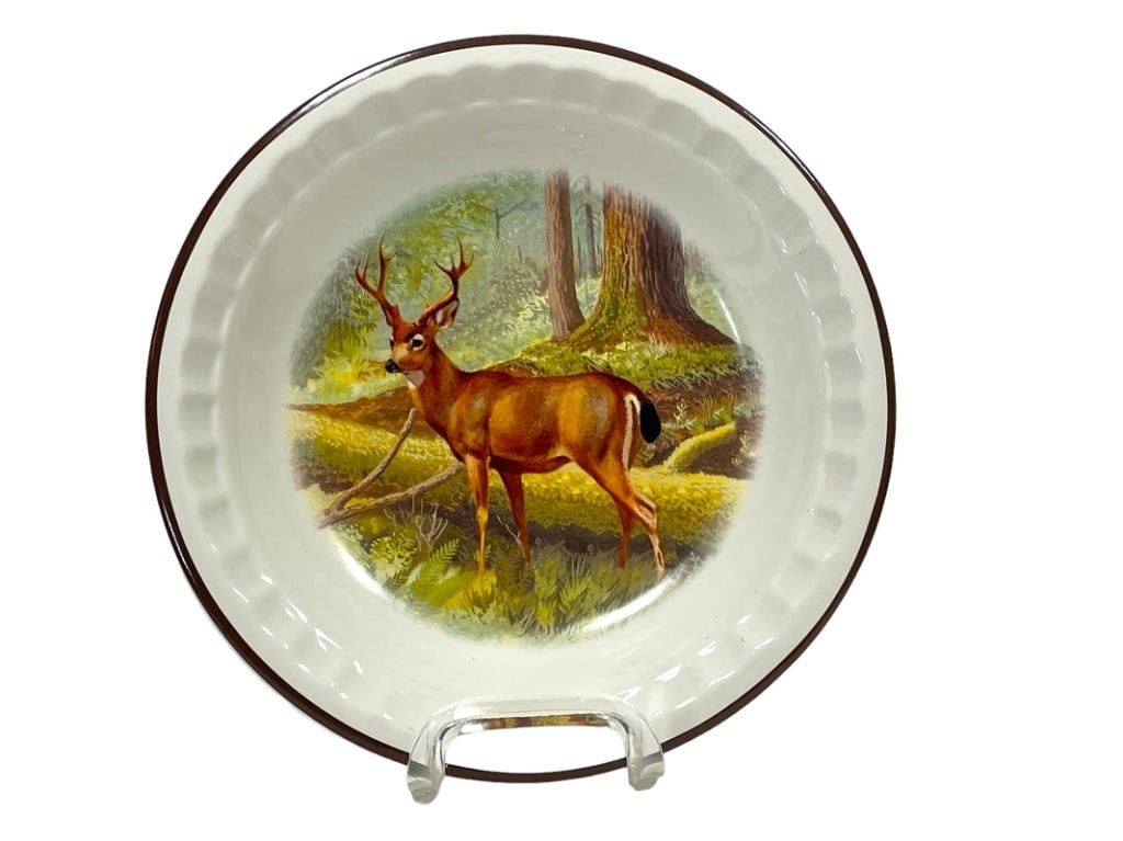 NATIONAL WILDLIFE FEDERATION BUCK DEER PLATE 11": NATIONAL WILDLIFE FEDERATION 8 POINT BUCK DEERCOLLECTIBLE PLATE-11" DIAMETER APPROX-DP82523