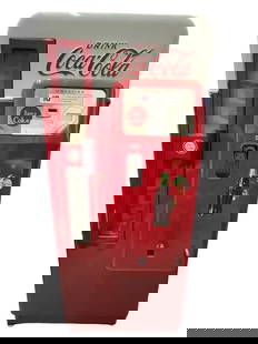 VINTAGE CAVALIER 72 COCA COLA VENDING MACHINE: VINTAGE CAVALIER 72 COCA COLA 10 CENT VENDING MACHINE | COLLECTIBLE COKE PRODUCTS COIN OP HAVE A COKE!-67" X 24" X 17" APPROX -GOOD PRE OWNED CONDITION, NOT CURRENTLY COOLING-DP91423 Please be advised