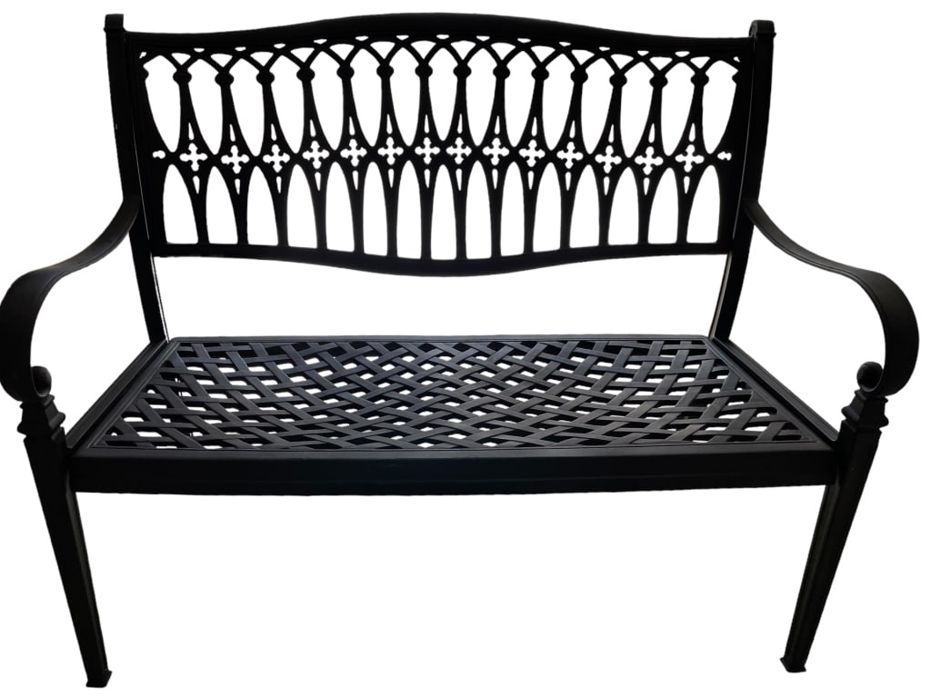 OUTDOOR GARDEN BENCH LOVESEAT 45" (1 of 6)