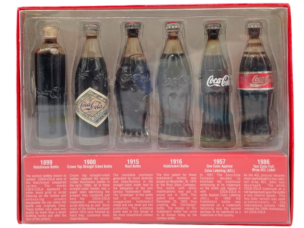 NEW! 1899-1986 COCA COLA BOTTLES COLLECTIBLE (1 of 3)