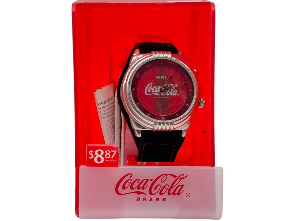 NEW! COCA COLA BLACK AND RED WATCH (1 of 3)