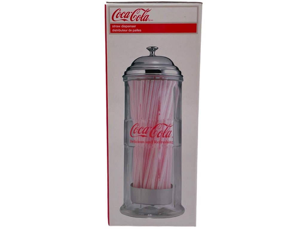 NEW! COCA COLA STRAW DISPENSER (1 of 3)