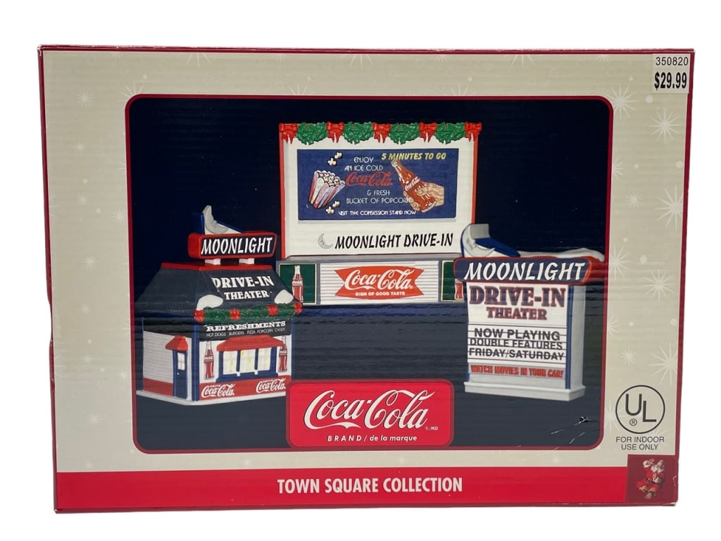 NEW! MOONLIGHT DRIVE IN COCA COLA VILLAGE PIECE (1 of 3)