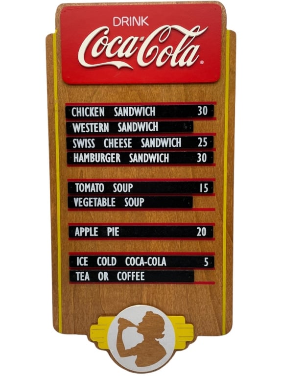 COCA COLA MENU SIGN (1 of 3)