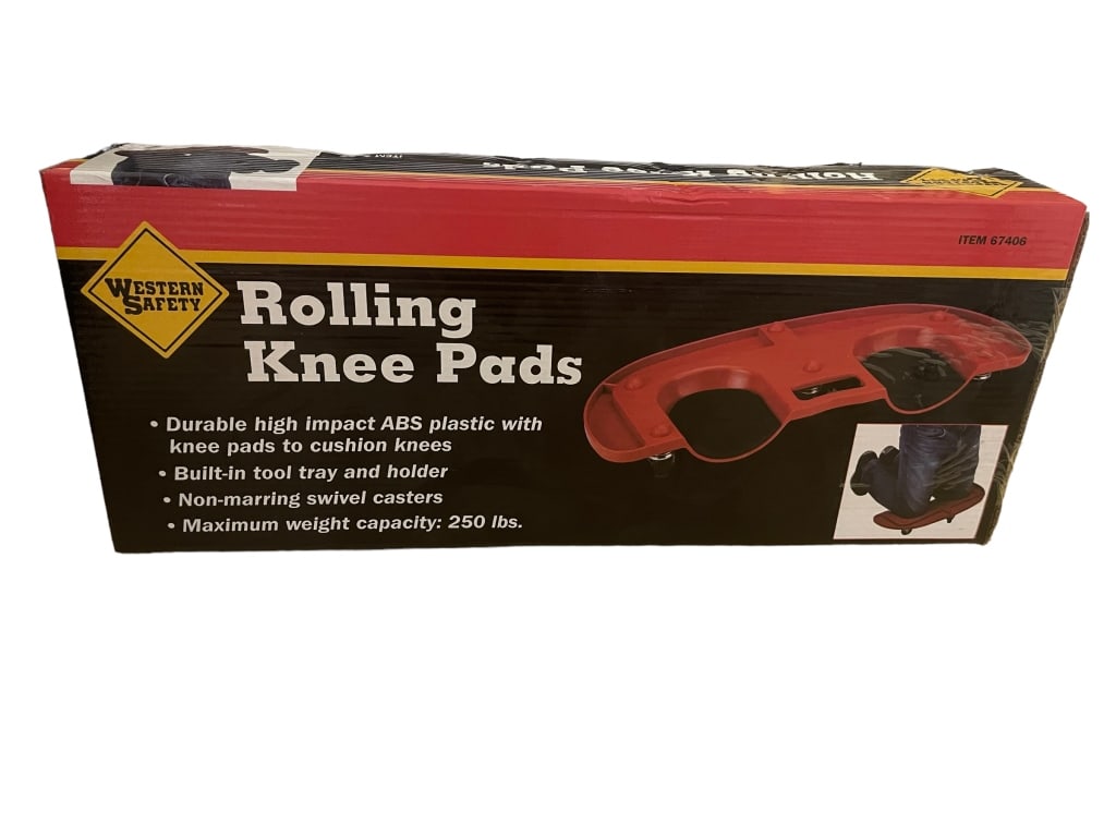 NEW IN BOX! 'ROLLING' KNEE PADS BY WESTERN SAFETY: 'ROLLING' KNEE PADS BY WESTERN SAFETY *DURABLE* HANDY TOOL TRAY