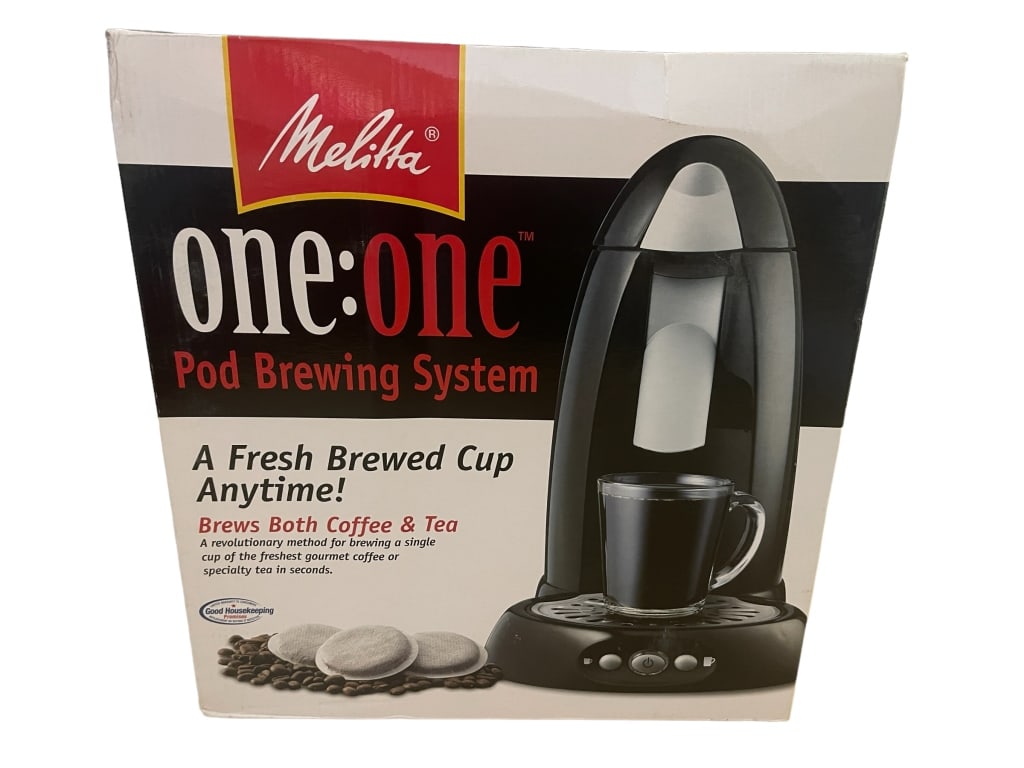 NEW! MELLITA "0NE POD" COFFEE BREWING SYSTEM (1 of 2)