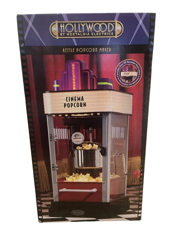 NEW IN BOX! CINEMA POPCORN MAKER (1 of 2)