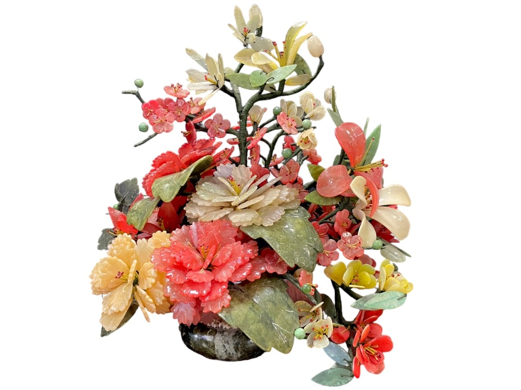 JADE LEAF GEMSTONE BONSAI TREE 19" (1 of 7)