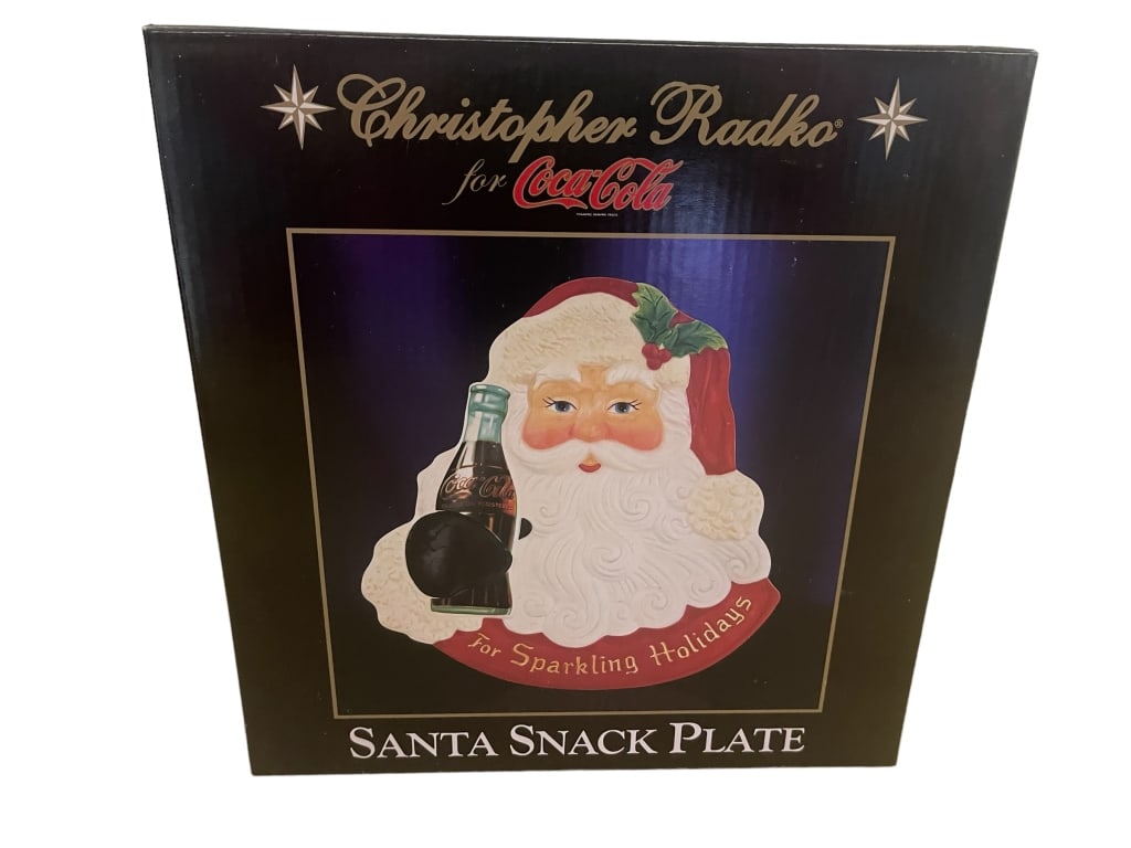 NEW CHRISTOPHER RADKO SANTA SNACK PLATE (1 of 2)