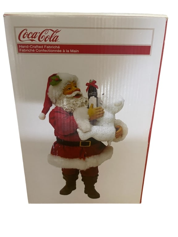 NEW COCA-COLA  HANDCRAFTED SANTA (1 of 2)