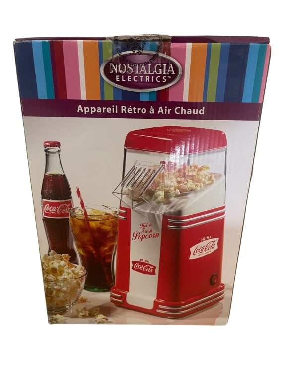 NEW NOSTALGIA ELECTRICS POPCORN MACHINE (1 of 2)