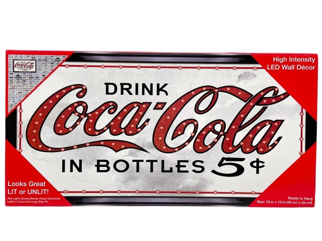NEW! HANGING LED COCA-COLA SIGN (1 of 3)