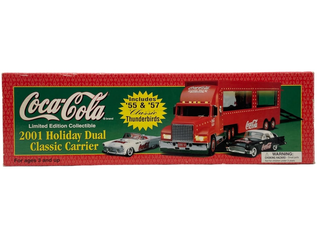 NEW! COCA-COLA 2001 HOLIDAY DUAL CLASSIC CARRIER: -NEW! COCA-COLA 2001 HOLIDAY DUAL CLASSIC CARRIER -NEW IN BOX-B1