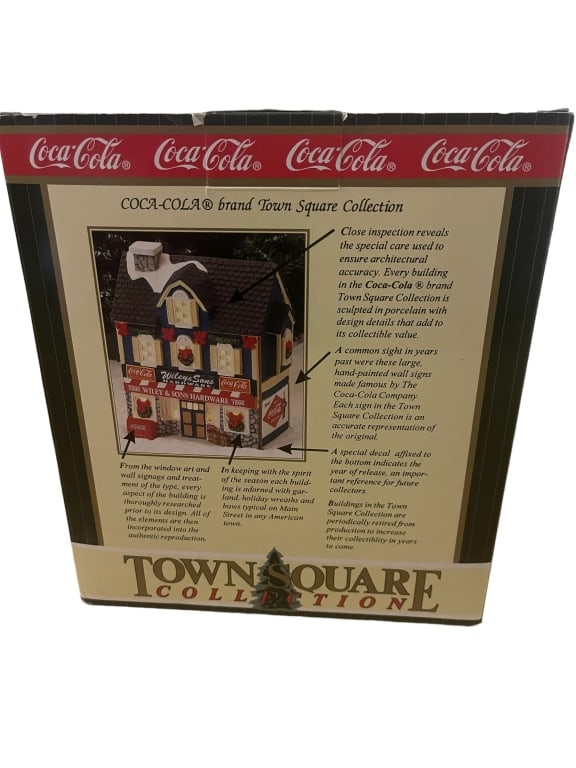 NEW! COCA-COLA TOWN SQUARE WILEY & SONS HARDWARE (1 of 3)