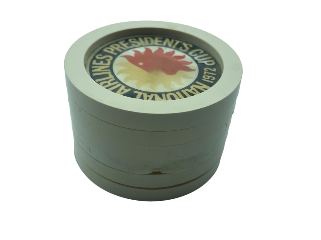 NATIONAL AIRLINES PRESIDENTS CLUB COASTERS: NATIONAL AIRLINES PRESIDENTS CLUB COASTERS. This item will not be available for pickup until on/after Friday 9/29 by appointment only. Please be advised that by placing a bid, you are entering into a