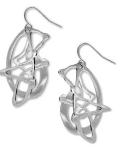 NEW POLLOCK'S GHOST SILVER PIERCED EARRINGS (1 of 3)