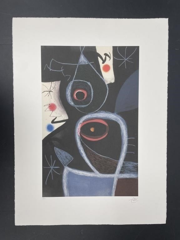 JOAN MIRO LITHOGRAPH PRINT 30" (1 of 4)
