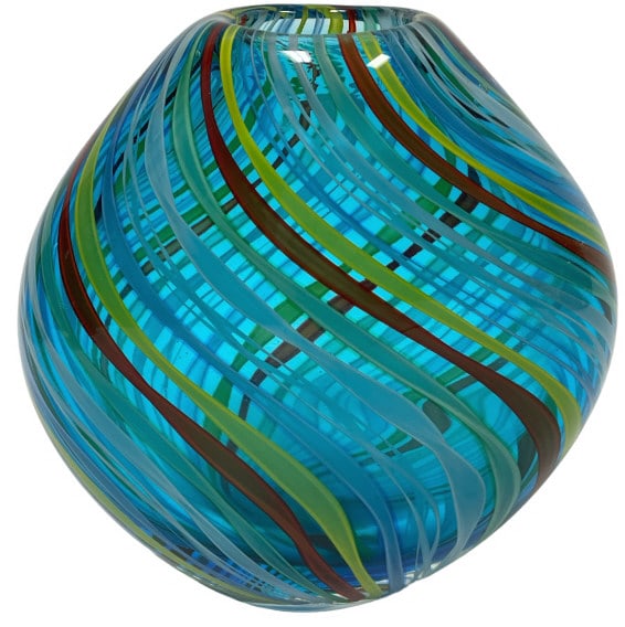 MID MOD MURANO MODERNIST RIBBON VASE 7" (1 of 6)