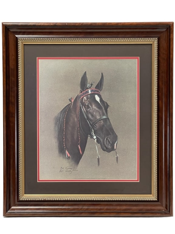 BOB CARNEY TENNESSEE WALKER PRINT FRAMED 25.5" (1 of 5)