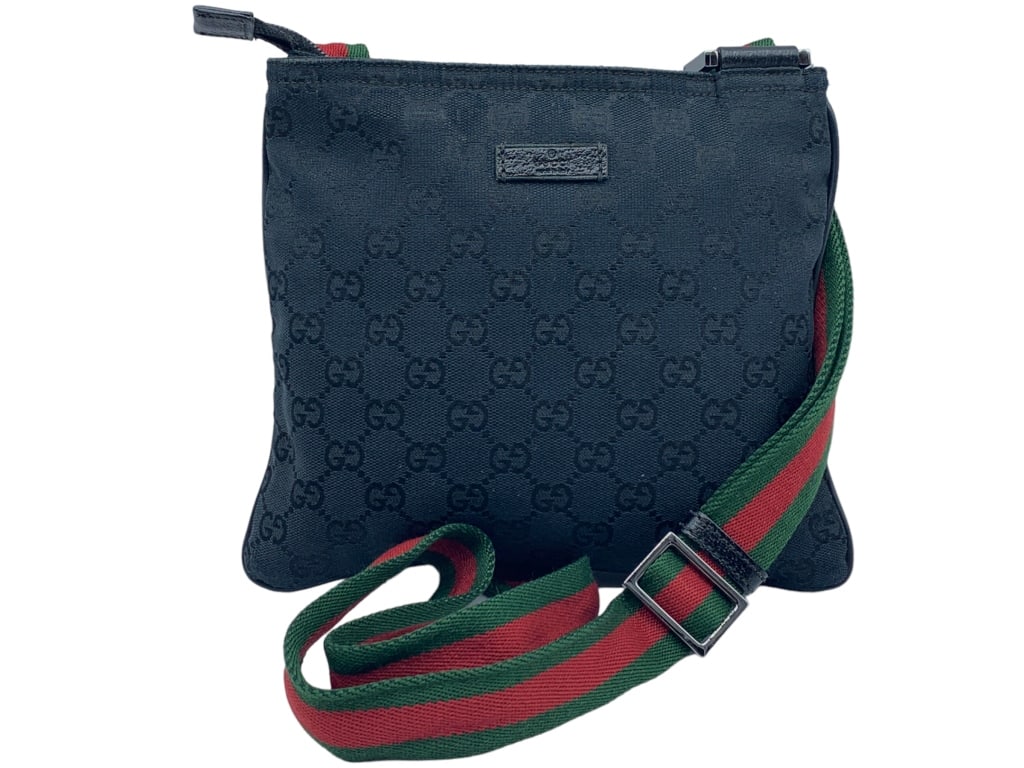 GUCCI  SQUARE FLAT MESSENGER SHOULDER BAG (1 of 5)
