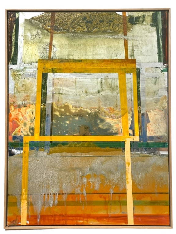 Oystein Aasan Oil Painting On Veneer 32" Auction