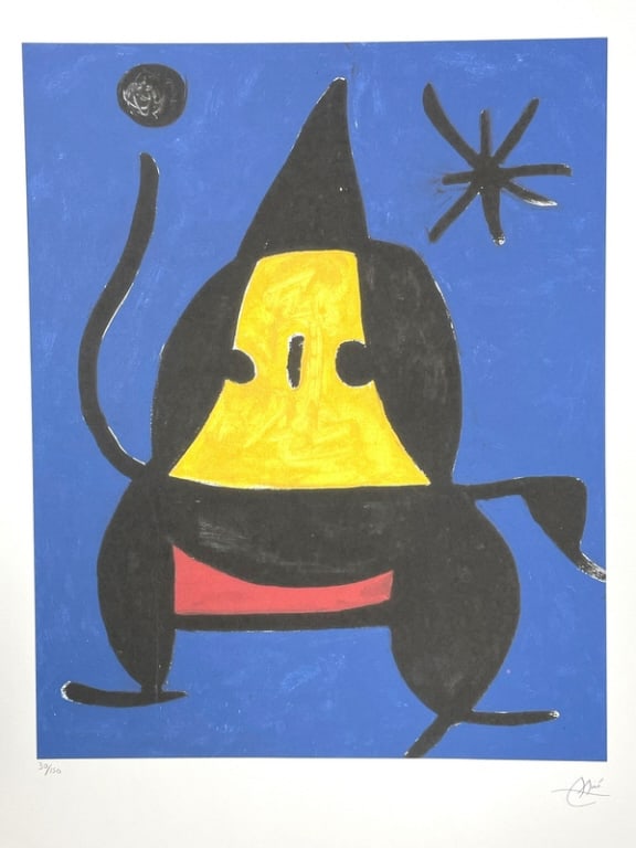 JOAN MIRO LITHOGRAPH PRINT 30" (1 of 10)