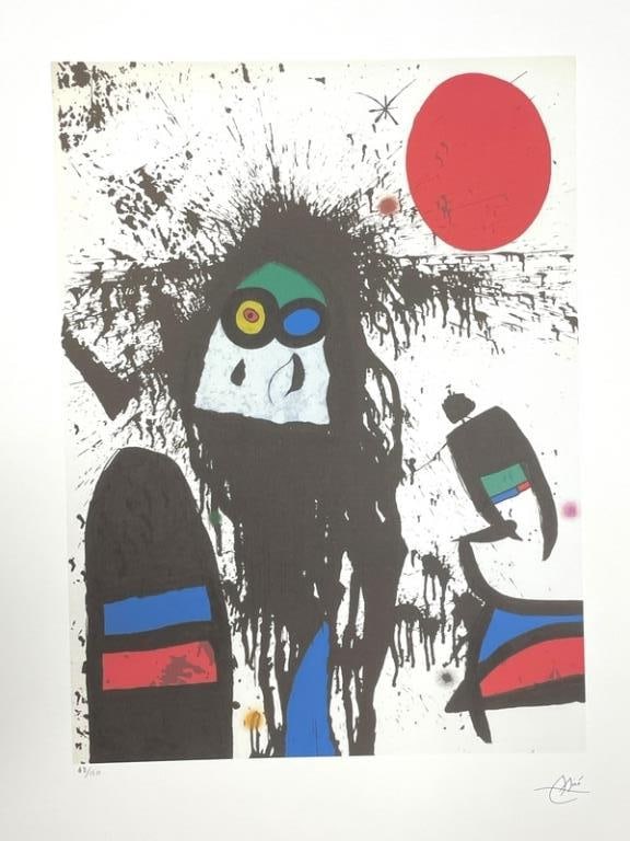 JOAN MIRO LITHOGRAPH PRINT 30" (1 of 10)