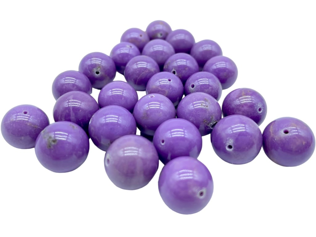 26 PHOSPHOSIDERITE ROUND GEMSTONE BEADS: -26 PHOSPHOSIDERITE ROUND GEMSTONE BEADS -GREAT FOR ARTS & CRAFTS & DIY JEWELRY-JR BTQ SLF 09/07