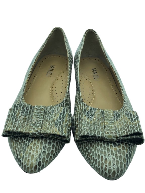 VANELI GAREN MORO LIZARD PRINT BALLET SHOES SZ:8.5 (1 of 4)
