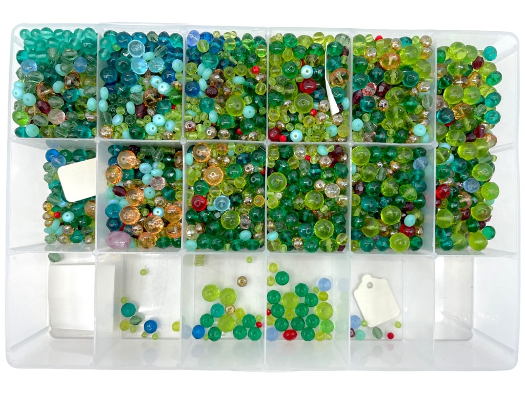 MULTICOLORED GLASS BEADS (1 of 2)