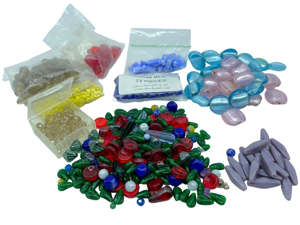 MULTI COLORED GLASS BEAD MIX (1 of 2)