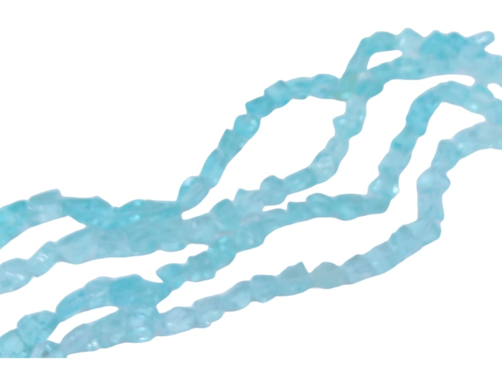 ROUHG CUT AQUA QUARTZ GEMSTON BEADS: -ROUGH CUT AQUA QUARTZ GEMSTON BEADS -GREAT FOR DIY JEWELRY & ARTS CRAFTS-JR BTQ SLF 09/05