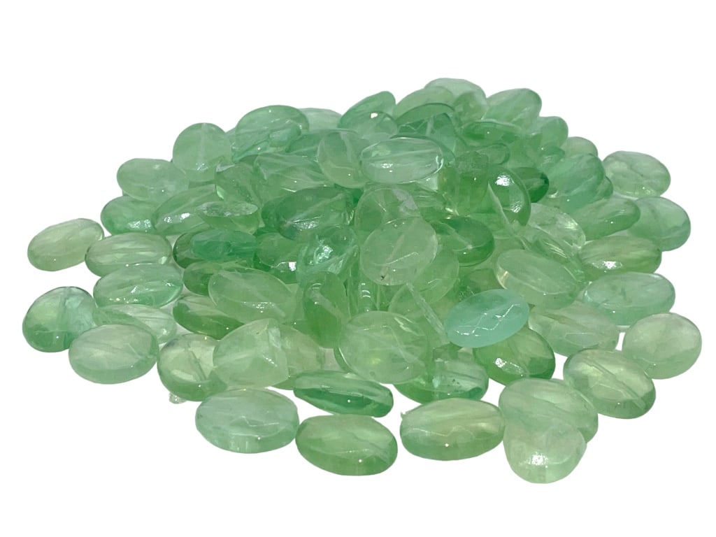 FLUORITE 15X20MM FACETED OVAL GEMSTONE BEADS: -FLUORITE 15X20MM FACETED OVAL GEMSTONE BEADS -GREAT FOR DIY JEWELRY & ARTS CRAFTS-JR BTQ SLF 09/05