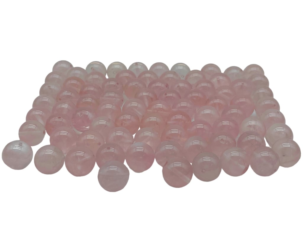14MM ROSE QUARTZ GEMSTONE BEADS (1 of 2)