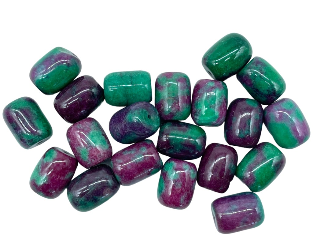 RUBY ZOISITE SEMI-PRECIOUS GEMSTONE BEADS (1 of 2)