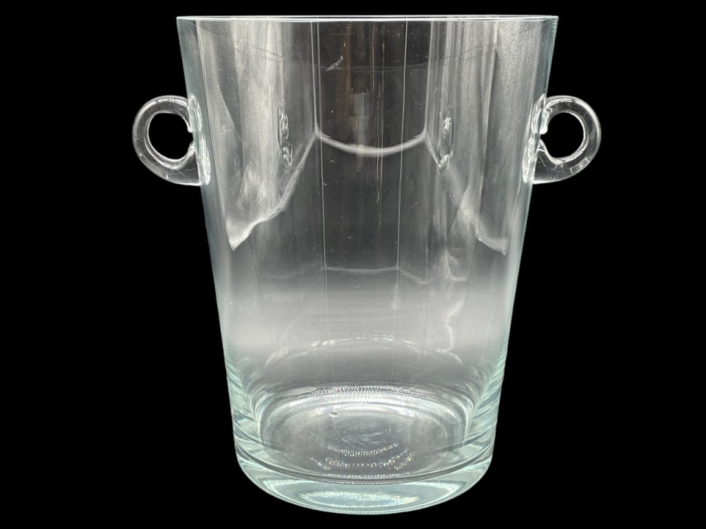 VTG ART DECO STYLE GLASS ICE BUCKET 10" (1 of 3)