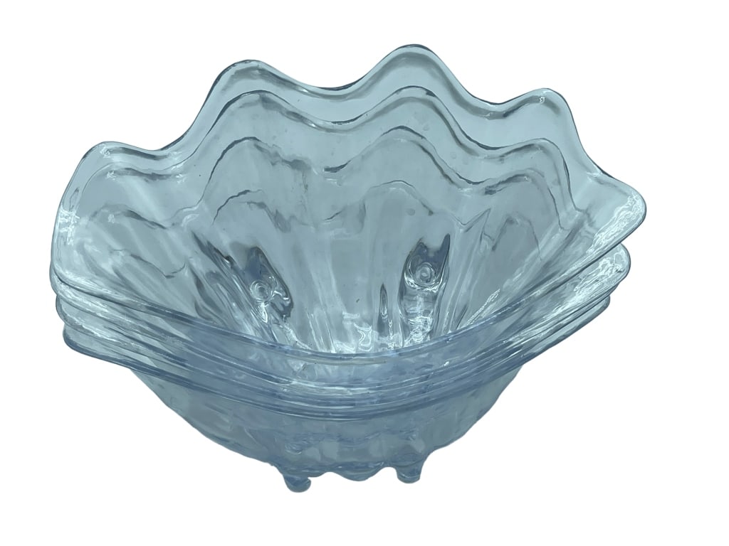 SET OF 4 ACRYLIC SHELL INSPIRED SNACK BOWLS (1 of 2)
