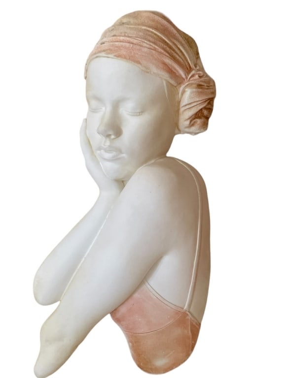 VTG 80'S MARC SIJAN FEMALE CAST WALL SCULPTURE 21" (1 of 4)