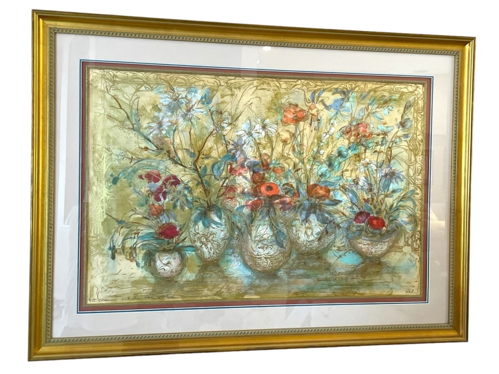 SIGNED EDNA HIBEL PRINT FRAMED 45.5" (1 of 6)