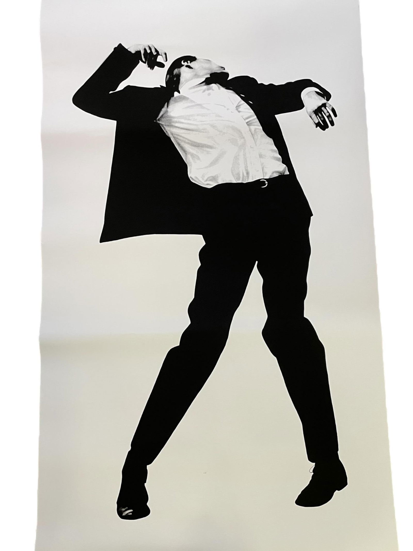 ROBERT LONGO LARGE OFFSET LITHOGRAPH PRINT 78": ROBERT LONGO LARGE OFFSET LITHOGRAPH PRINT-78" X 44" APPROX-VERY GOOD PRE OWNED CONDITION, MINOR WEAR TO EDGE-DP10623 Bidders may pick up their items from the auction-house or have their items shipped
