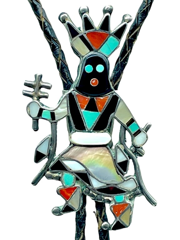VERA ZUNI LUNA SIGNED BOLO APACHE GAN DANCER (1 of 5)
