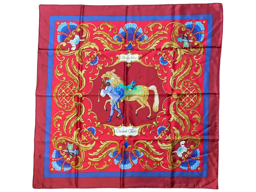 HERMES "CHEVAL TURK" SCARF CHRISTIANE VAUZELLE (1 of 3)