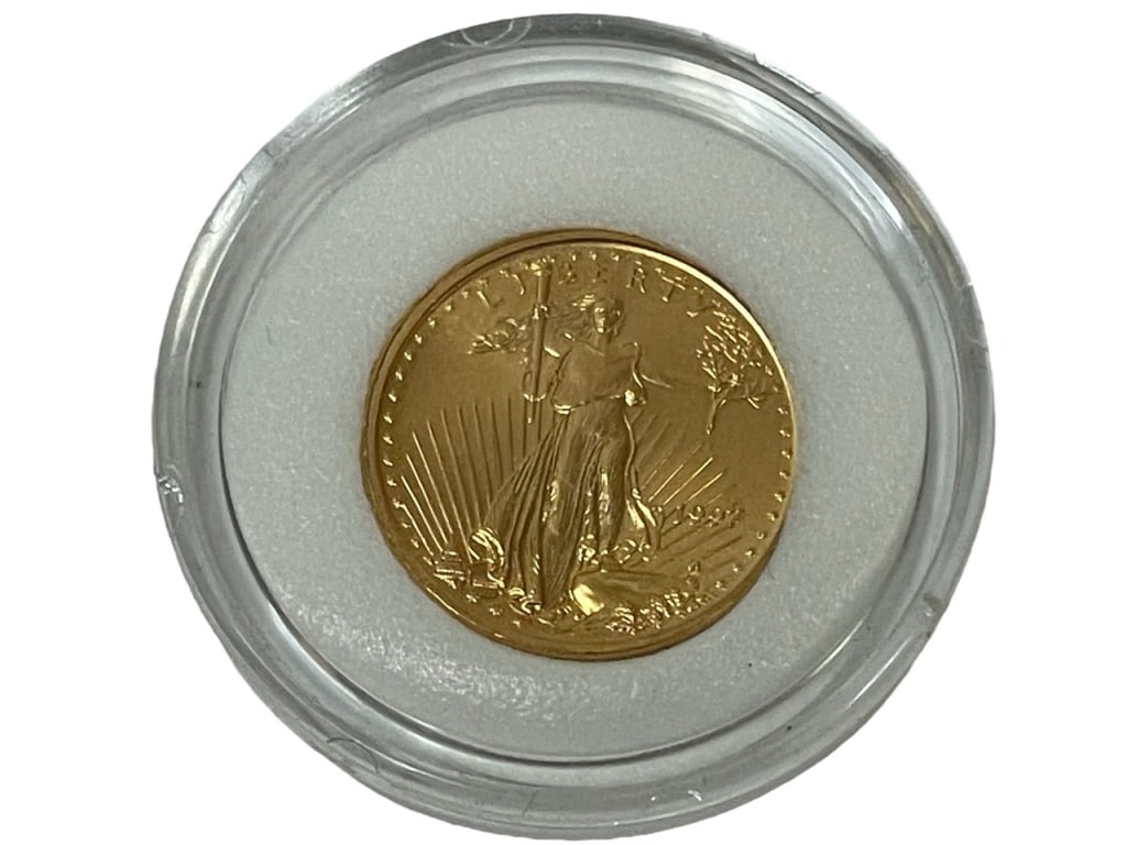 1/10 OZ 22K GOLD AMERICAN EAGLE COIN (1 of 5)