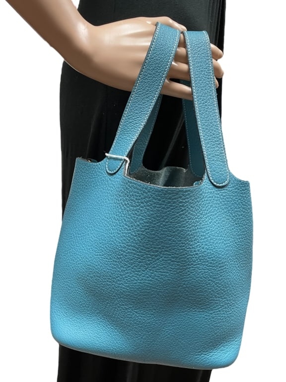 HERMES PICOTIN LOCK PM TAURILLON CLEMENCE TOTE BAG (1 of 9)